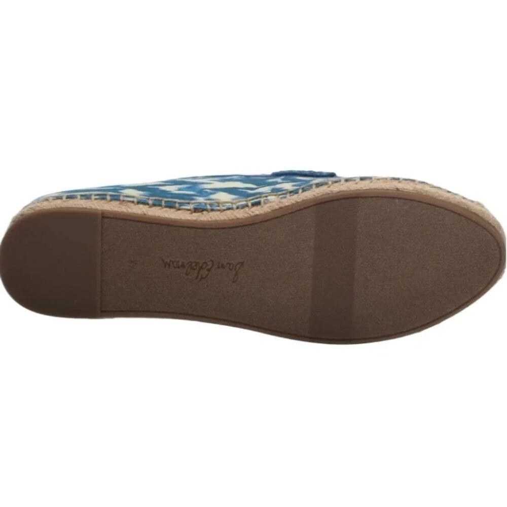 Sam Edelman Womens Kai Blue Ikat Espadrille Loafer Size 12 NWT